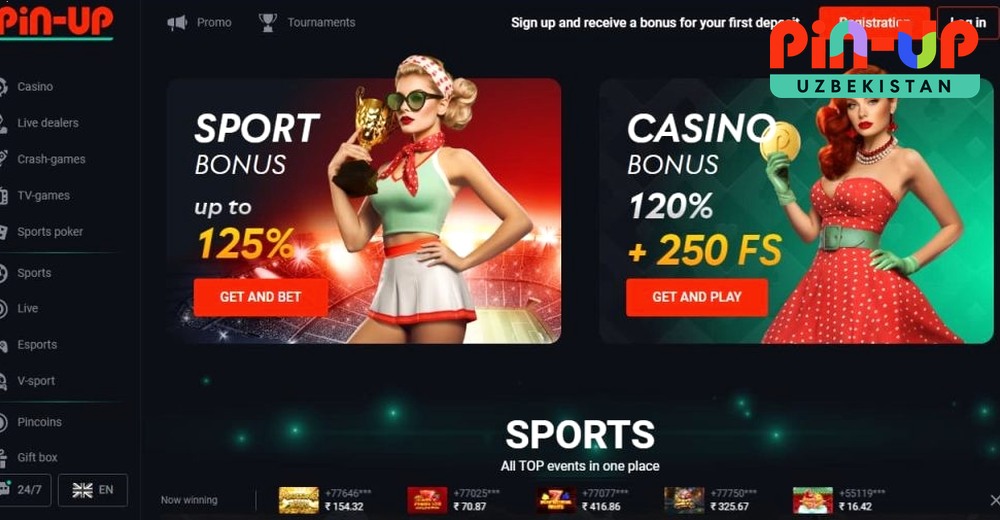 Xush kelibsiz bonus Pin UP Casino Uzbekistan xush kelibsiz bonus va bepul aylanishlar